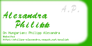 alexandra philipp business card